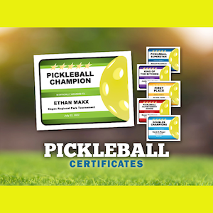 PIckleball Awards Button.